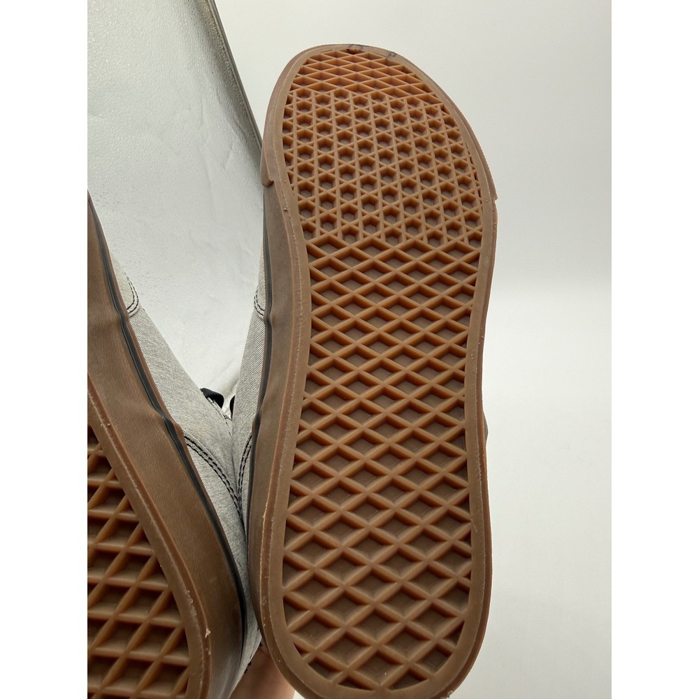 Vans High Top Sneakers Mens 11.5 Gray Excellent Heathered Gum Sole Skate Shoes - Picture 6 of 9